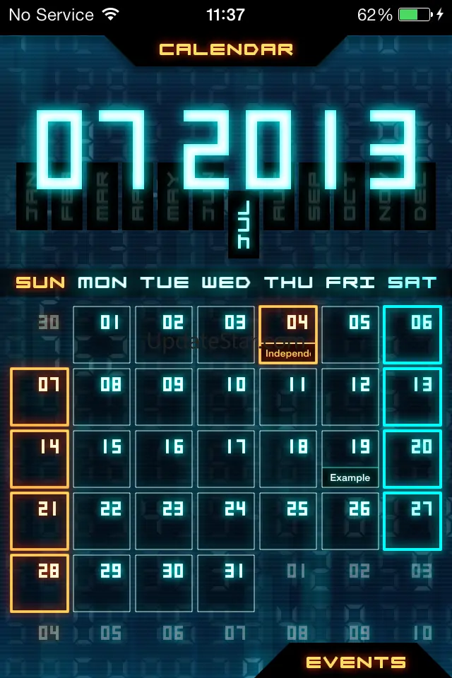 Flashback - Sci-Fi Style Calendar 1.3