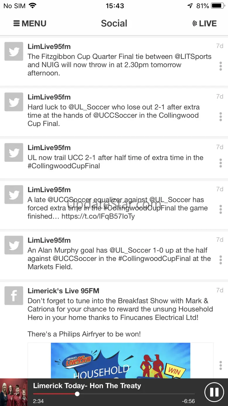 Limerick’s Live 95FM 24.1.1