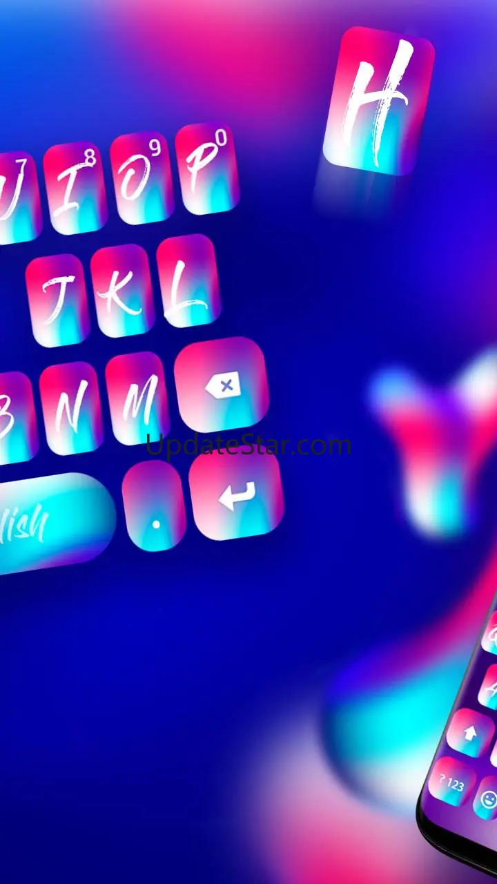 Abstract Gradient Keyboard The