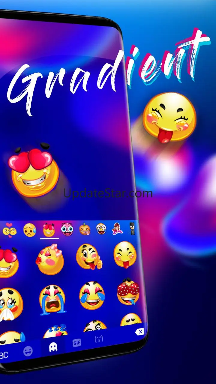 Abstract Gradient Keyboard The