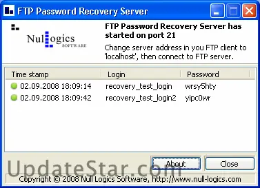 FTP Password Recovery Server 1.5.220.2014