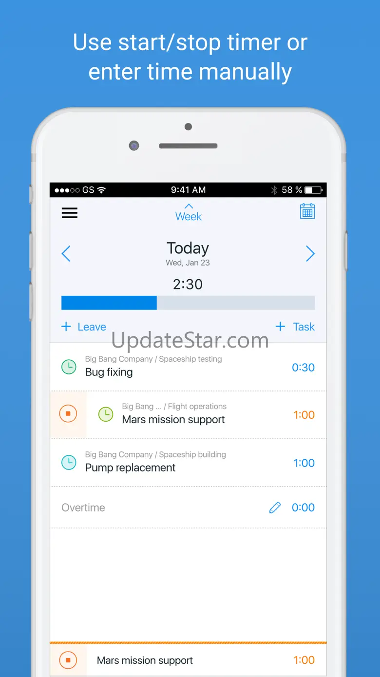 actiTIME Mobile Timesheet 3.5.7