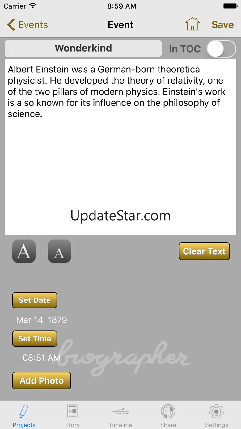 Biographer 3.3.0