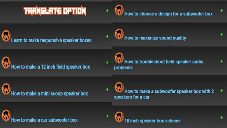 Learn to make speaker boxes 12.0