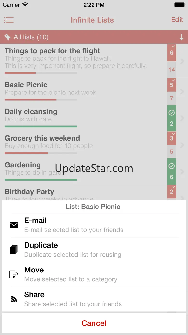 Infinite List - The Advanced Tasks, To-do & Checklist 1.2