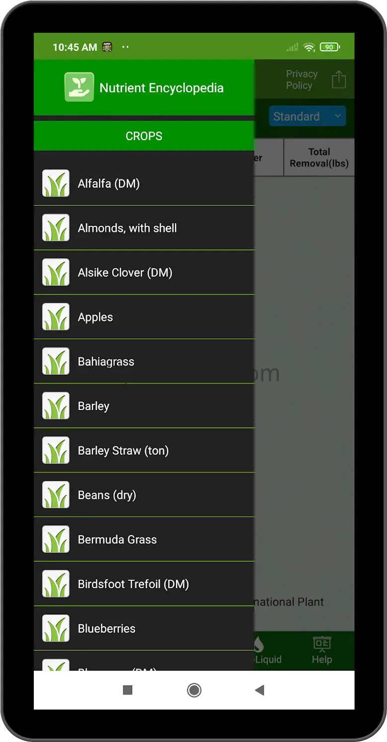 Fertilizer Removal by Crop 1.4.9
