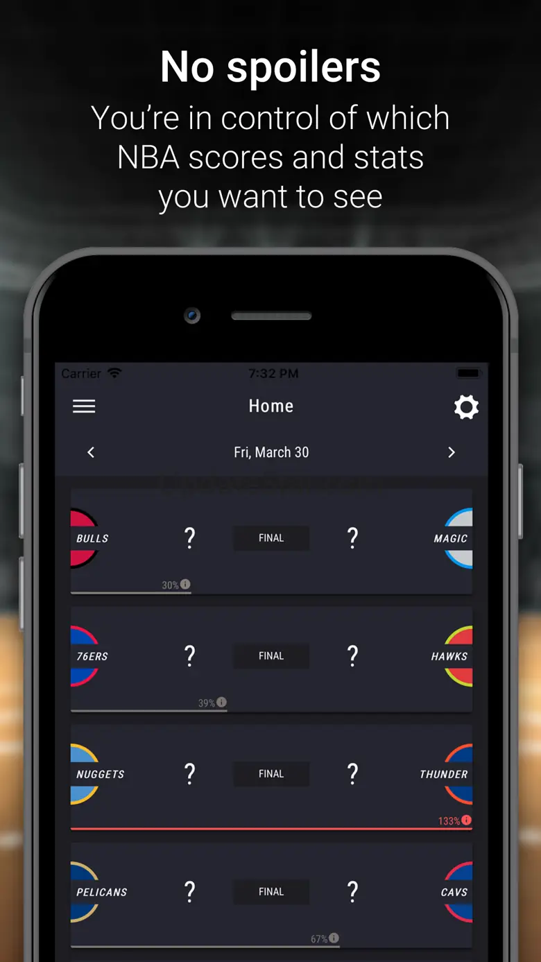 Spoiler-free Basketball Scores 4.1.0
