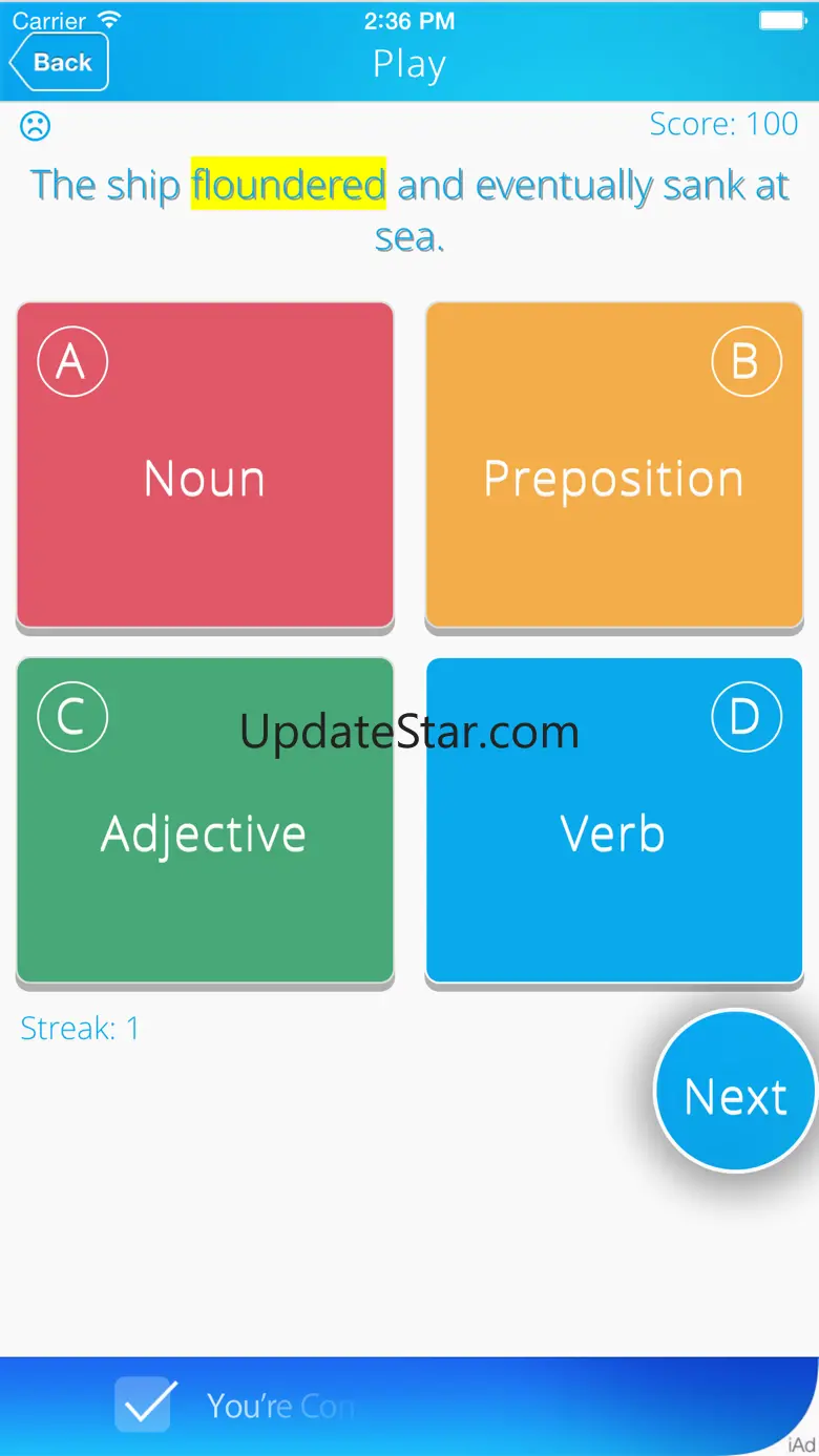 The Part of Speech Quiz Game 1.3