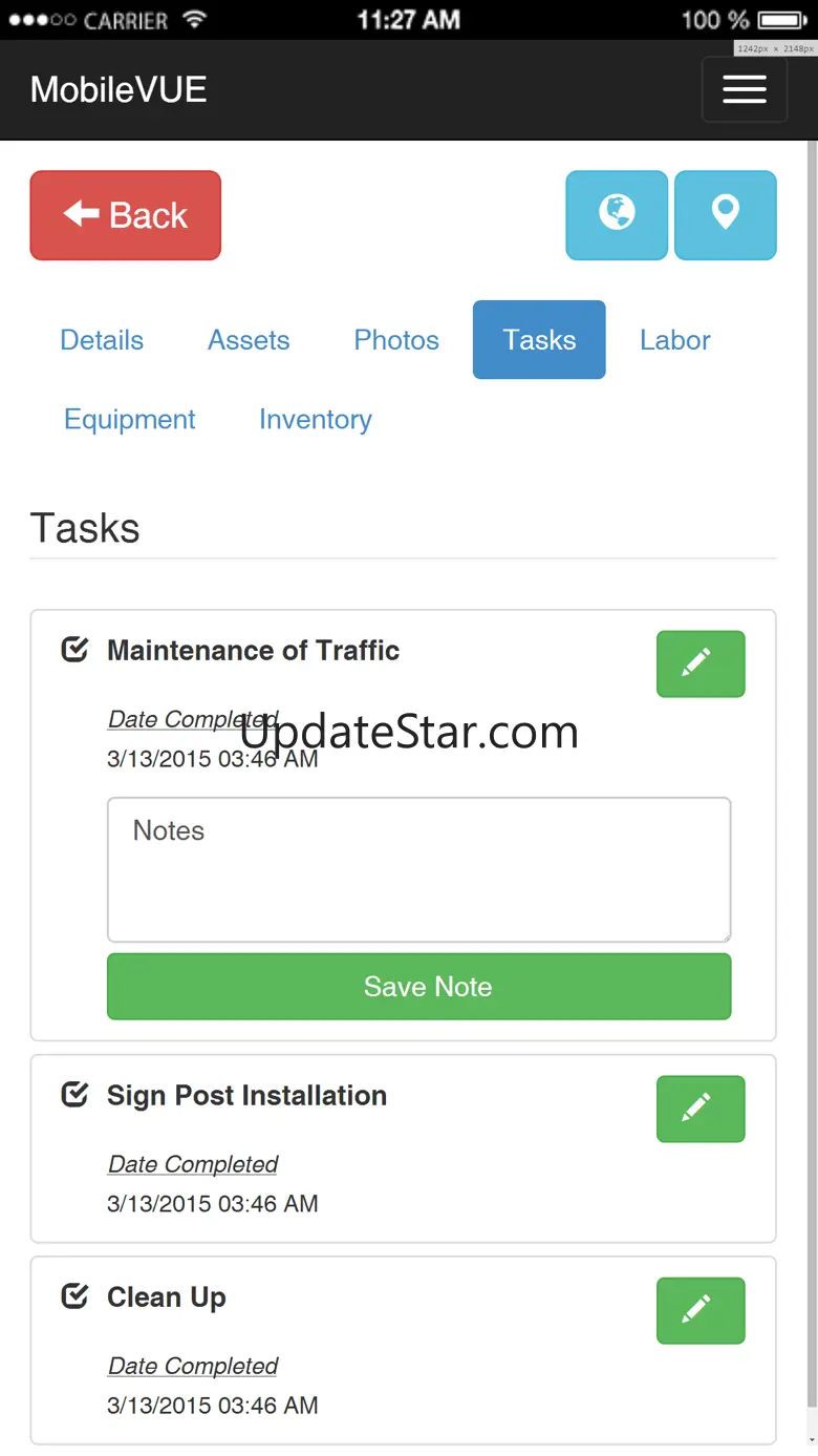 VUEWorks: MobileVUE 1.6.20