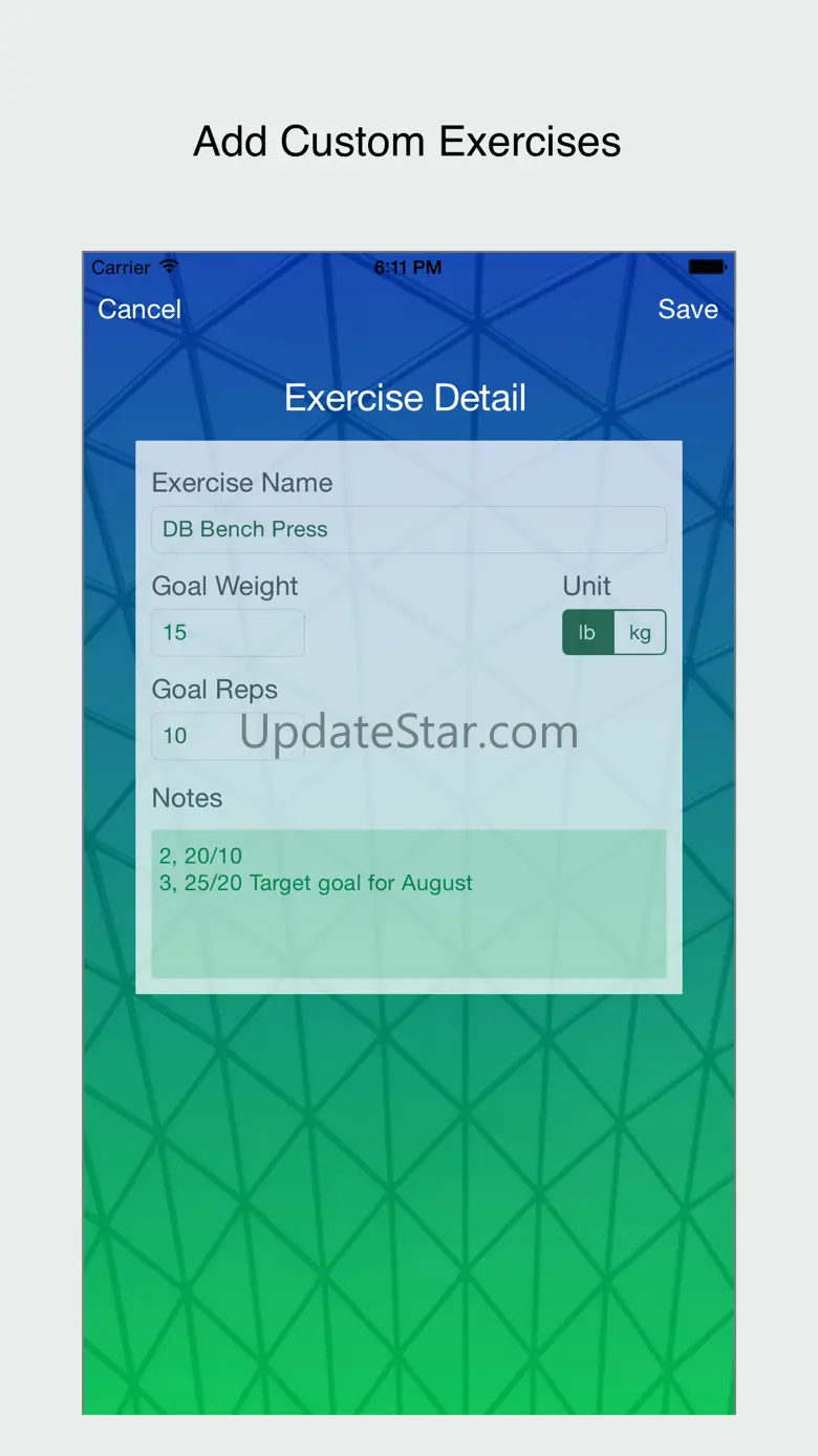 WorkoutTracker - Custom Log 5.0