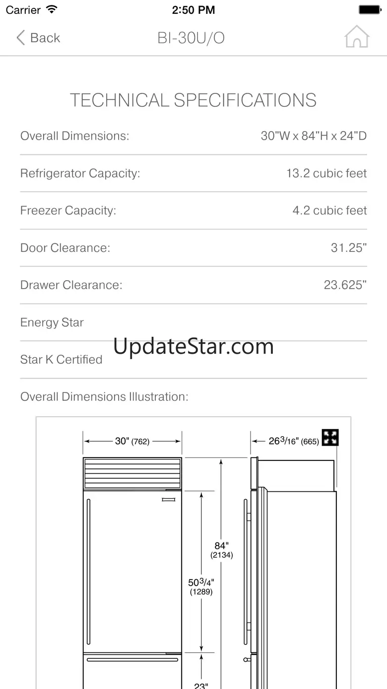 Sub-Zero and Wolf Spec App 2.3.3