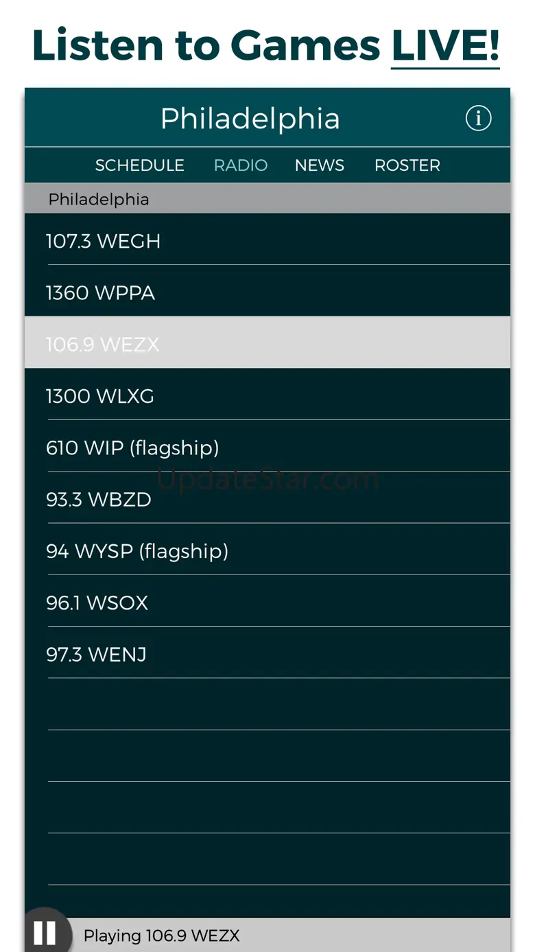 Philadelphia Football Radio & Live Scores 1.1