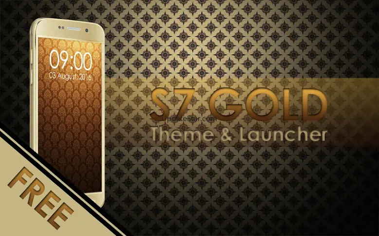 Theme for Galaxy S7 Gold 1.0