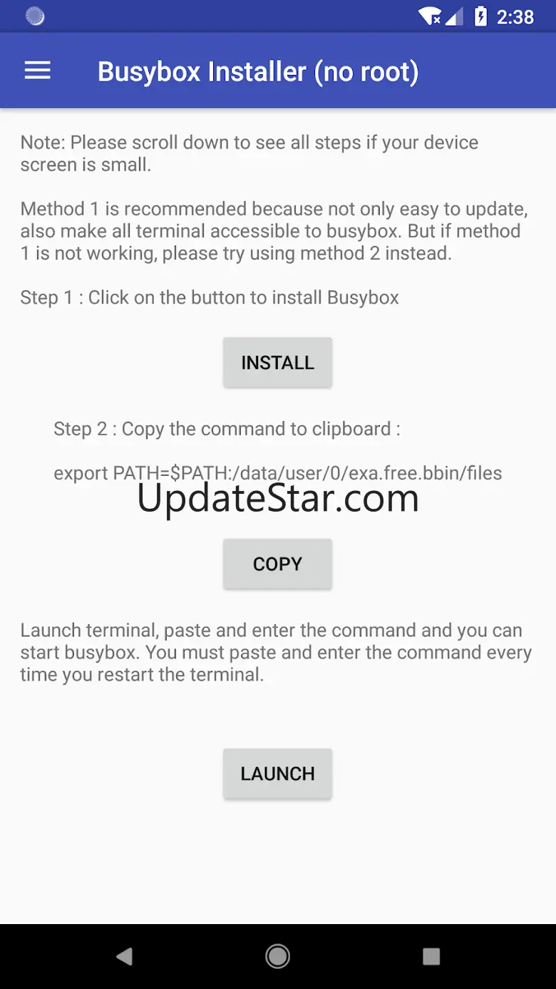 EXA Busybox Installer(no root) 2.12