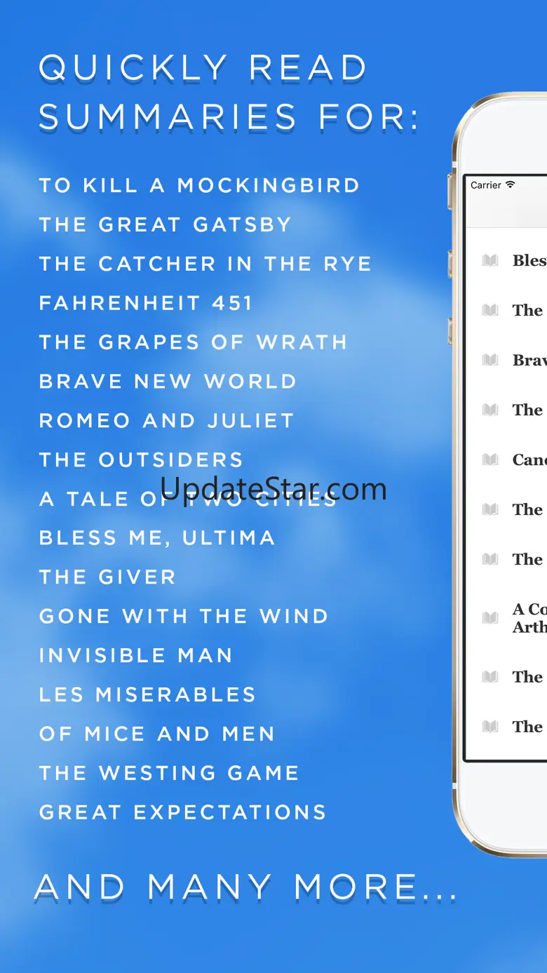 Book Notes - Summaries of Classic Literature Read Study Guides with Spritz Spark Cliffs 1.2.4