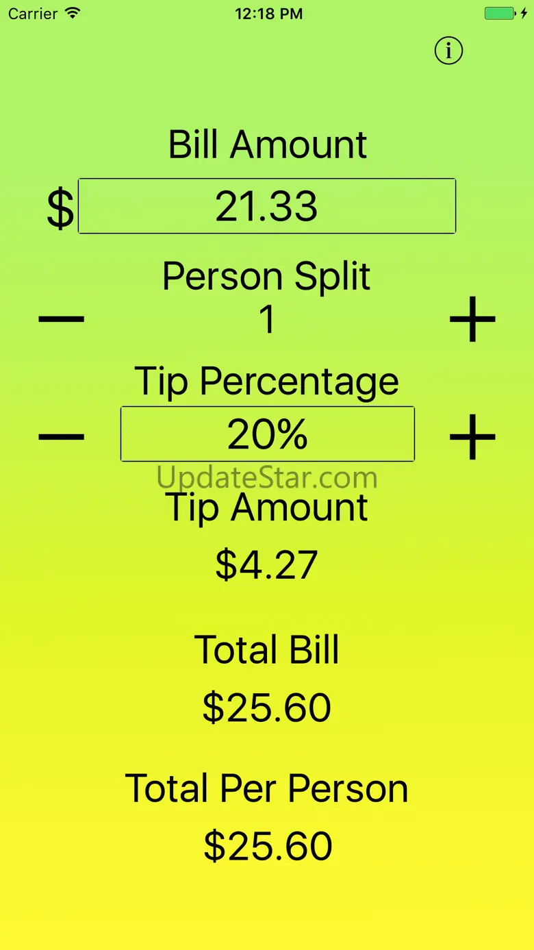 Just The Tip - Tip Calculator 2.0