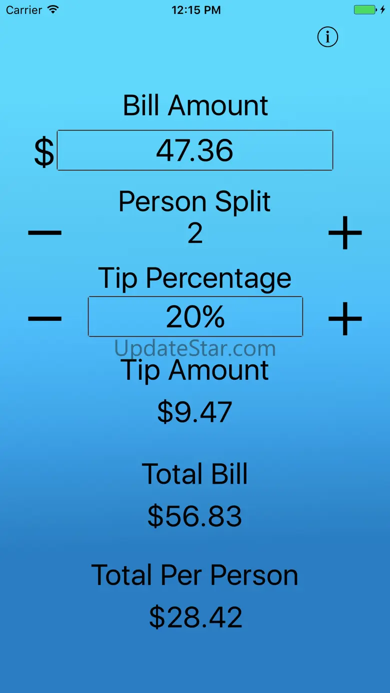 Just The Tip - Tip Calculator 2.0