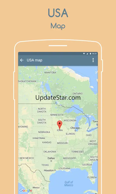 Map of USA 6.4