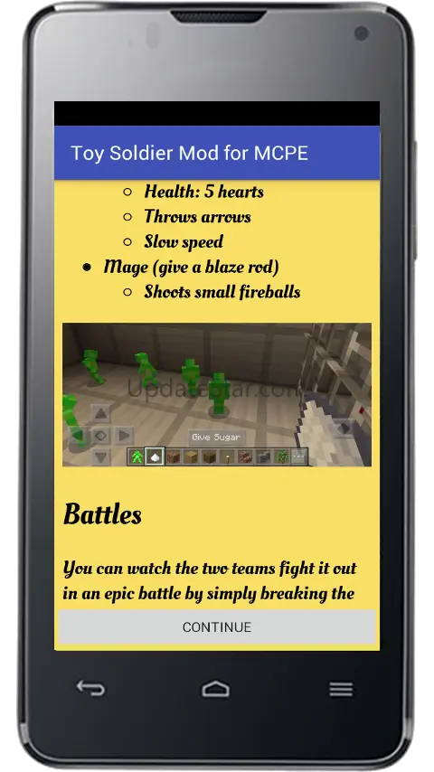 Toy Soldier Mod for MCPE 1.1.1