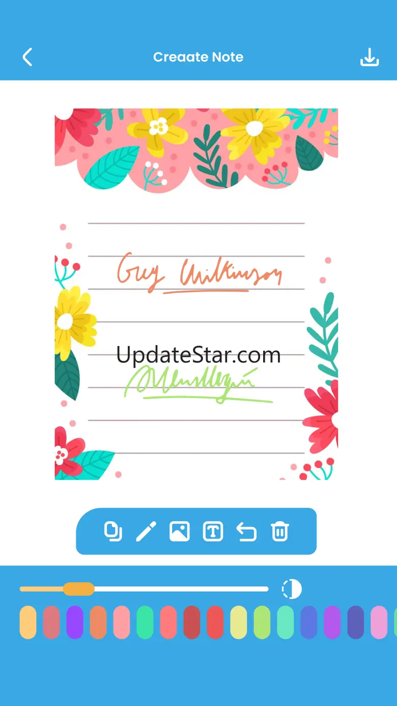 Write notes on the screen 2.1