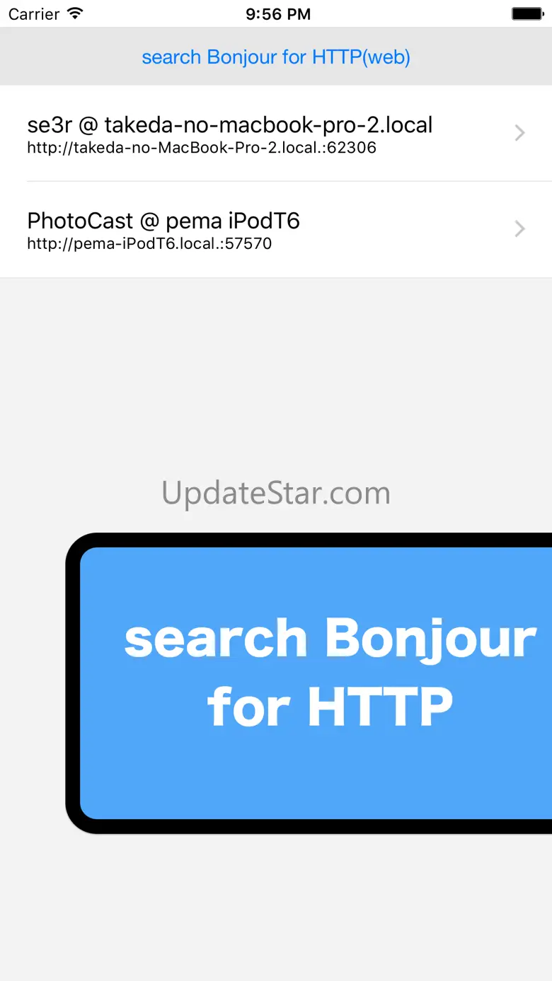 Bonjour Search for HTTP (web) in Wi-Fi 1.0