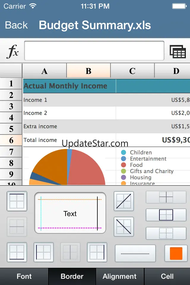 Spreadsheets - For Excel Format 1.0