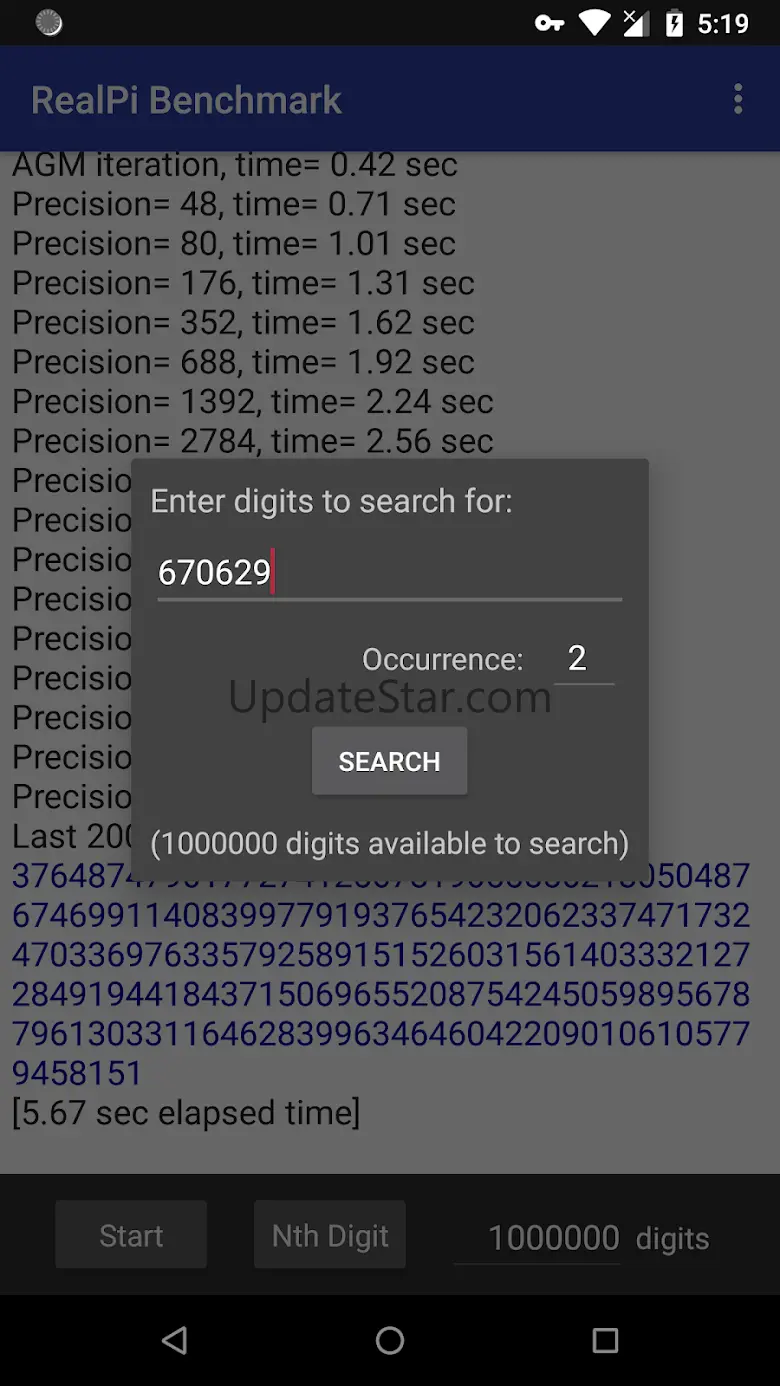 Real Pi Benchmark 2.2