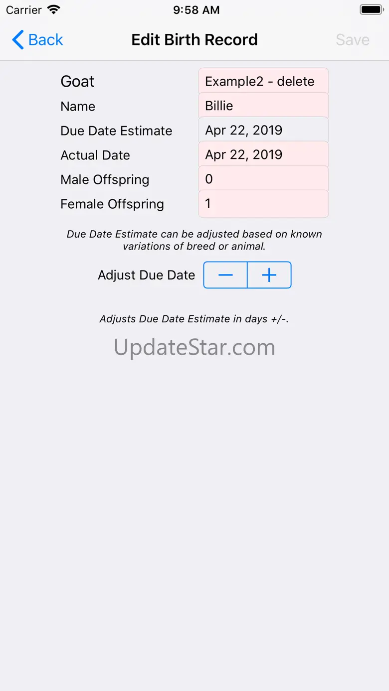Gestation Table Calculator 3.23
