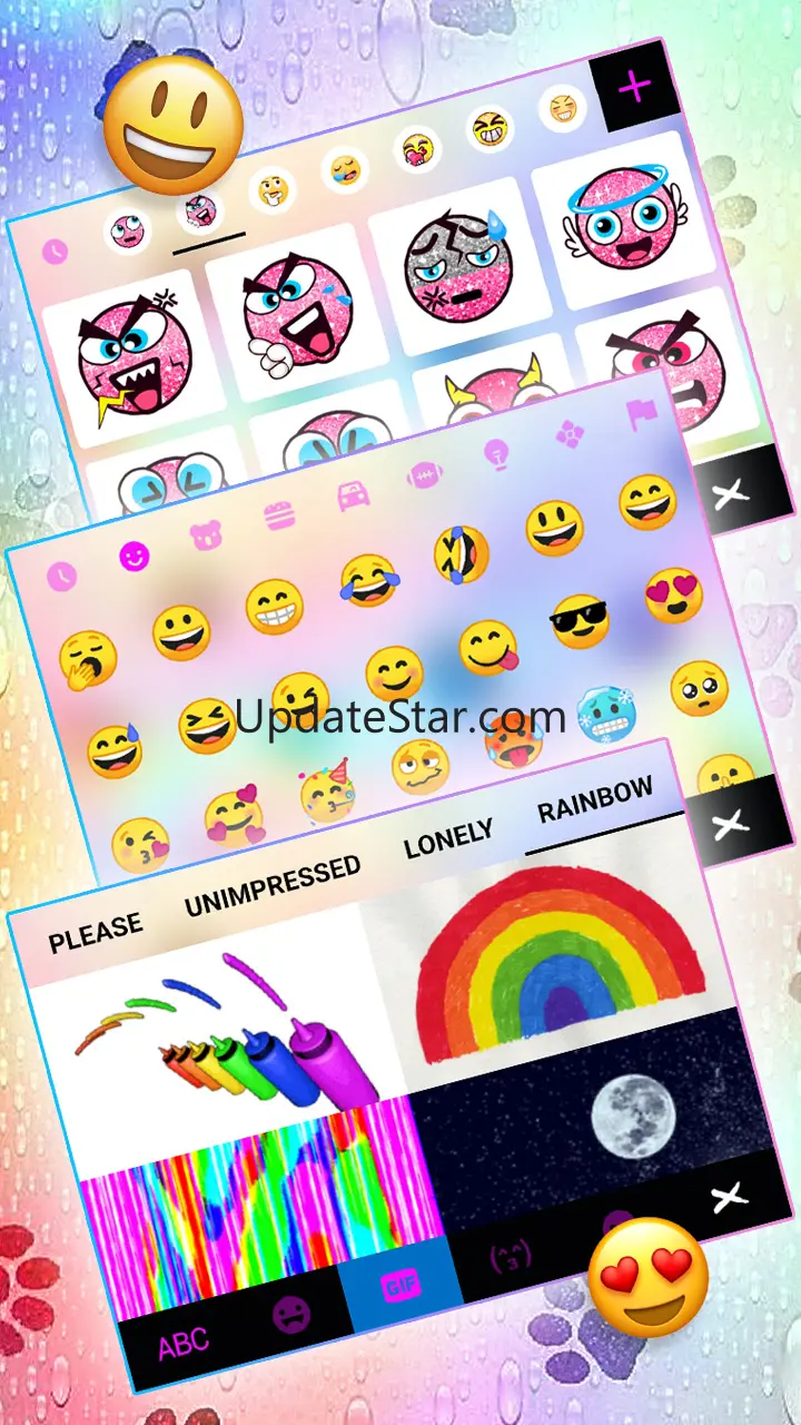 Color Raindrop Paws Theme 3.0