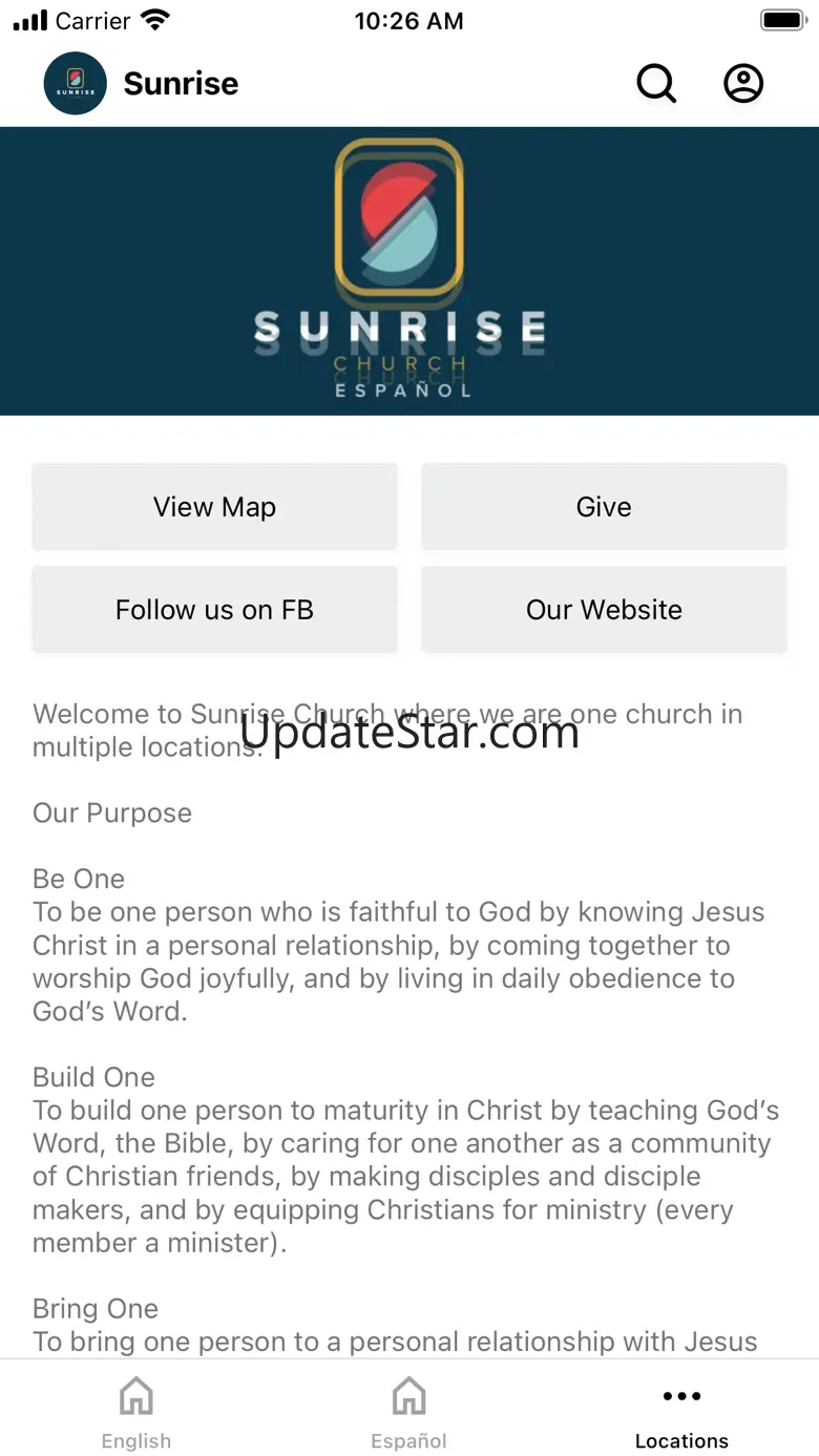 Sunrise Church CA 6.2.3
