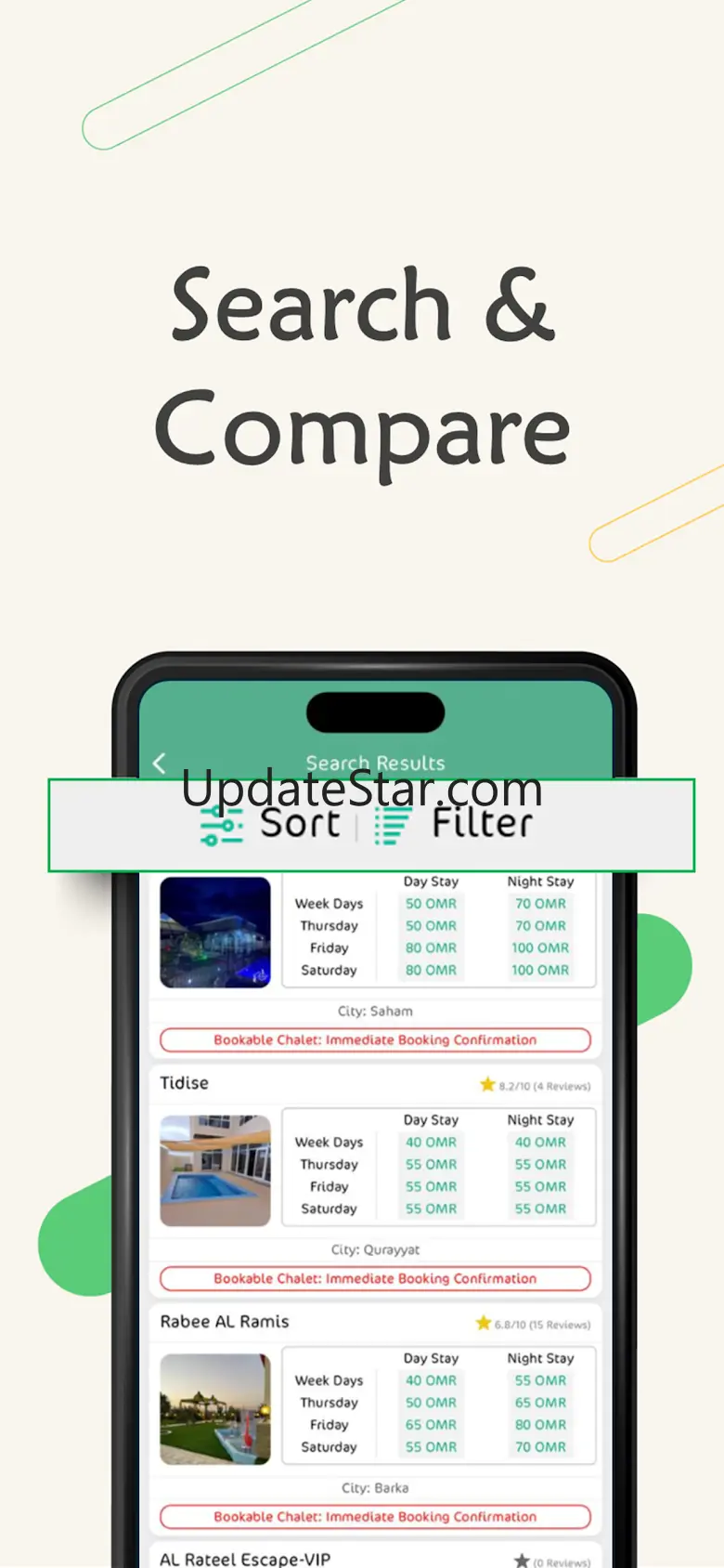 Masarrah App - Oman Chalets 4.2