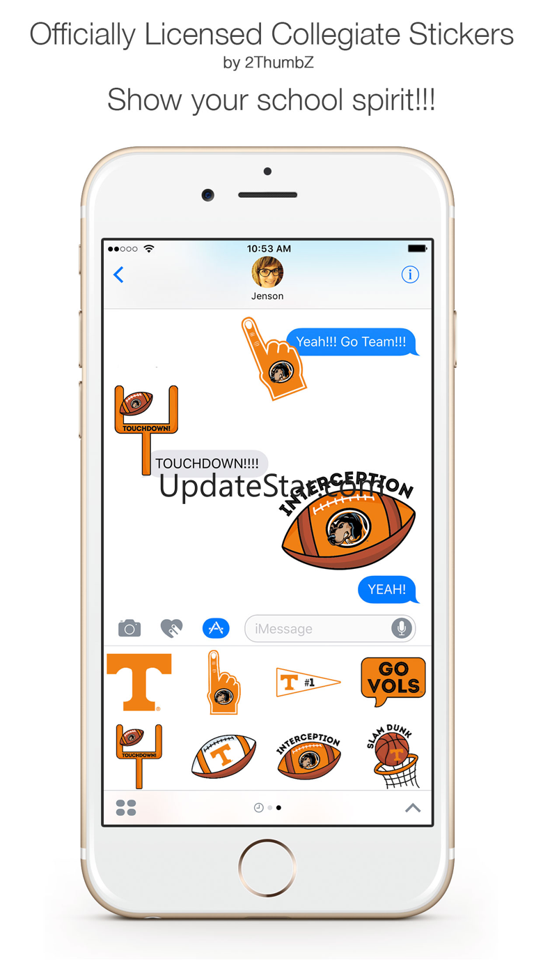 University of Tennessee Stickers for iMessage 1.0
