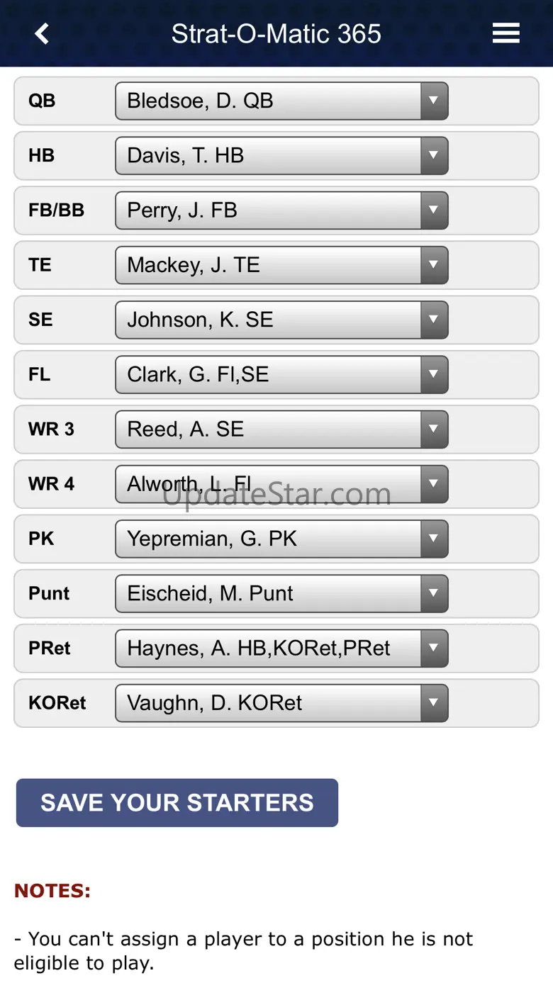 Strat-O-Matic Football 365 1.0