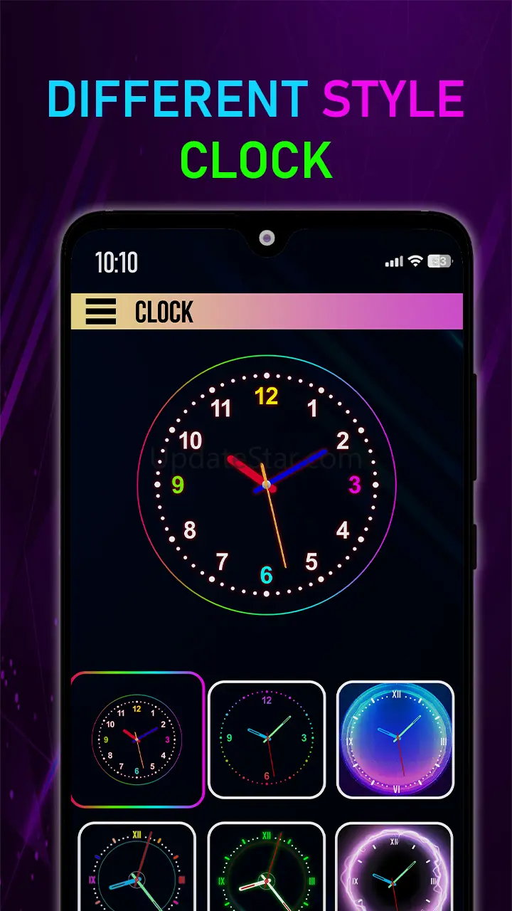 Neon Digital Clock Smart Watch 48