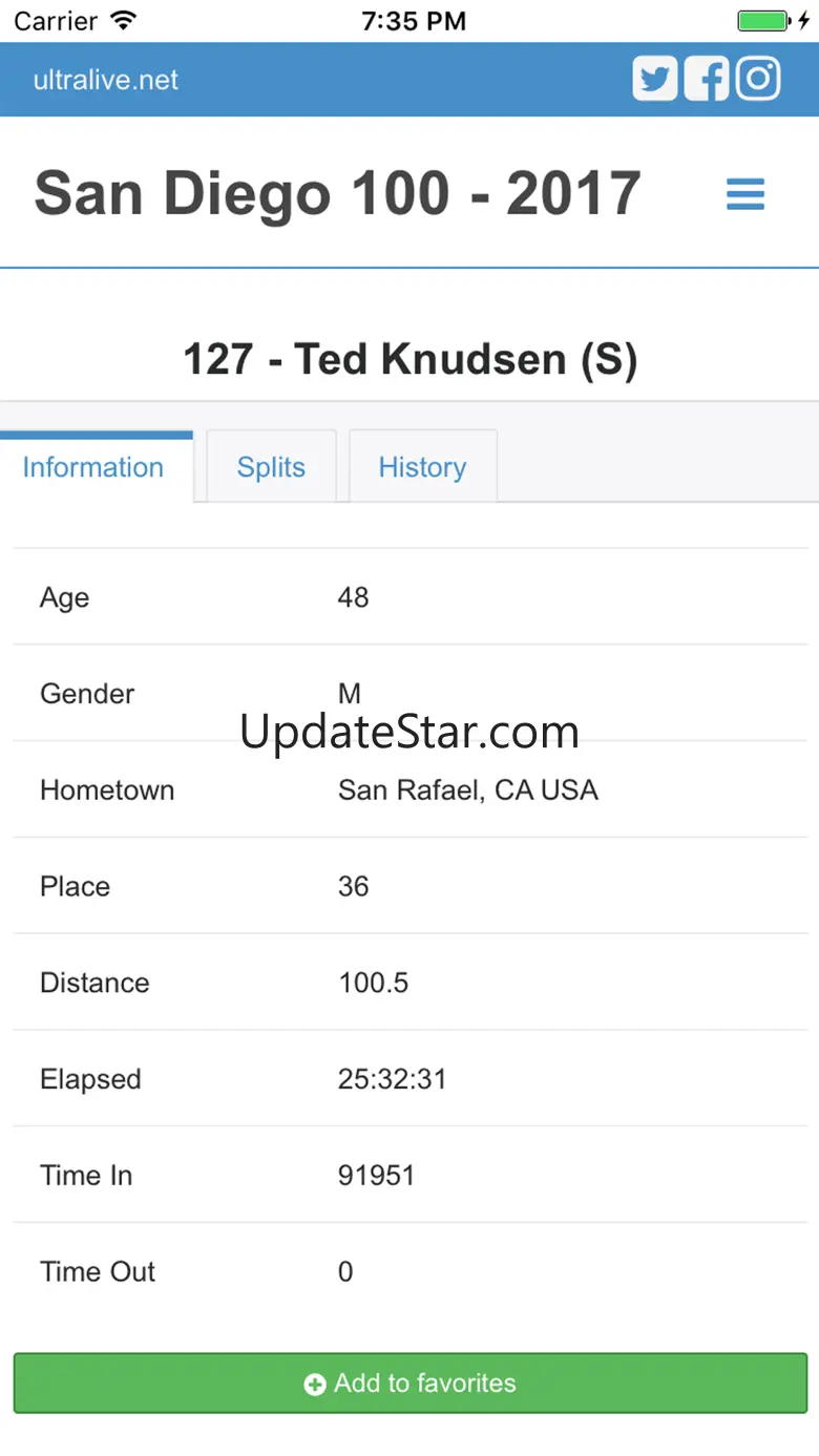 Ultralive Runner Tracking 1.2