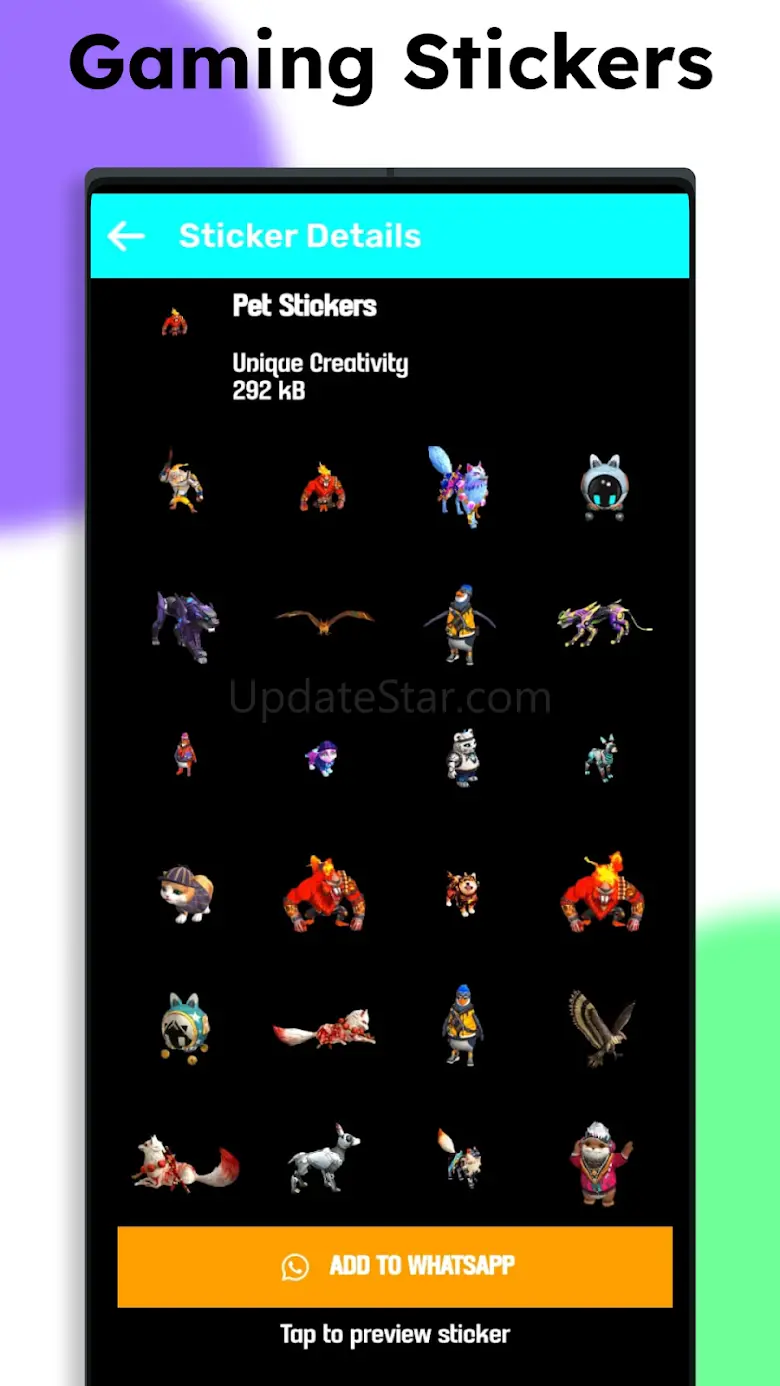 Gaming Stickers - WAStickerApp 1.3