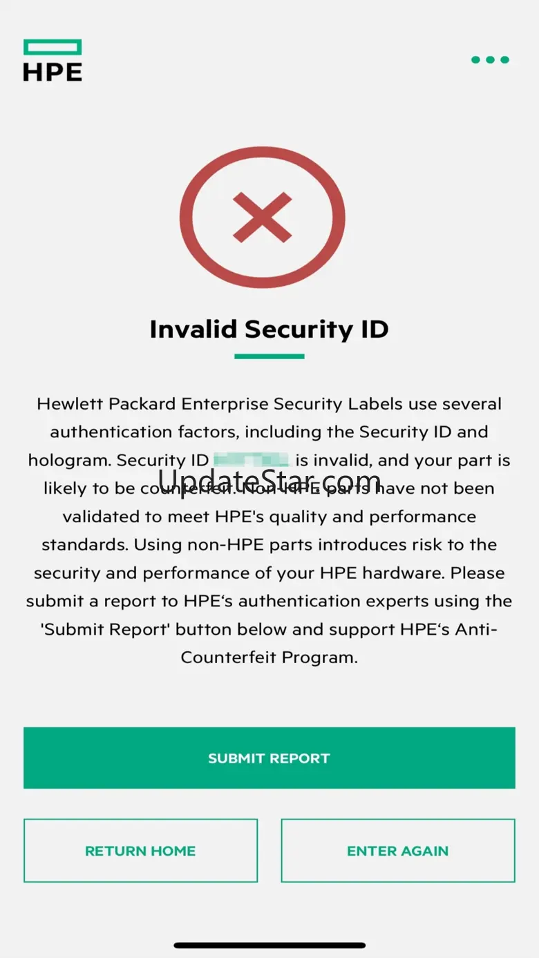 HPE Parts Validation 3.0.0