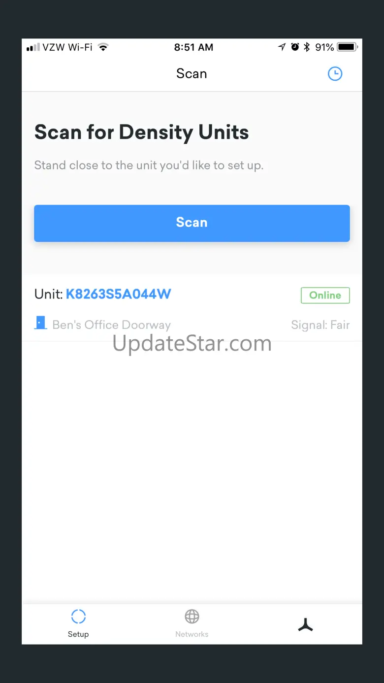 Density Unit Setup 4.0.14
