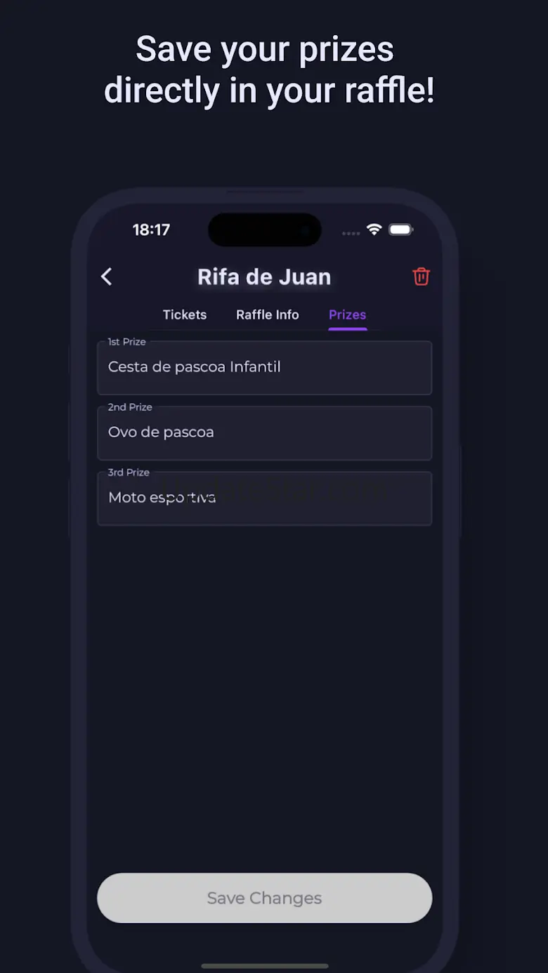 Easily create: Manage raffles 1.3.12