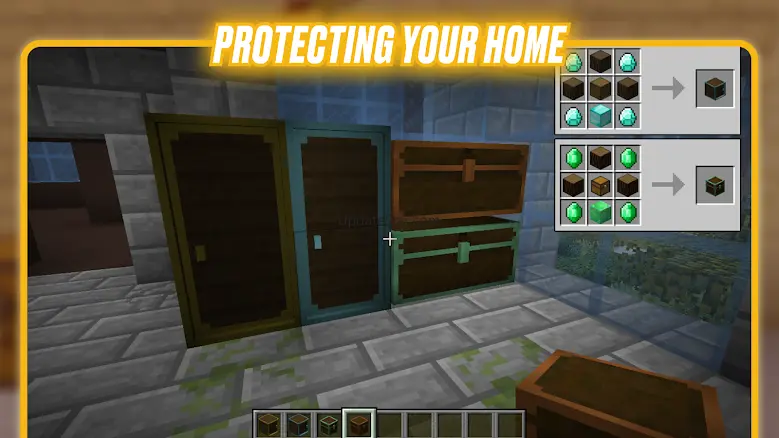 Lock Doors Mod for MCPE 1.1