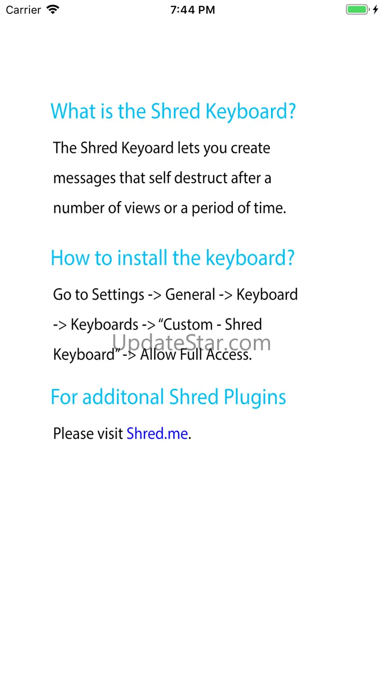 Shred Keyboard 1.0