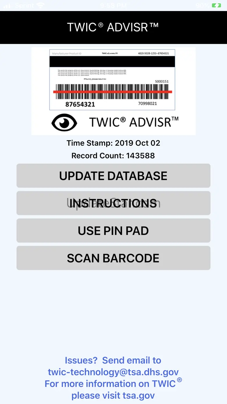 TWIC ADVISR Version 3.0