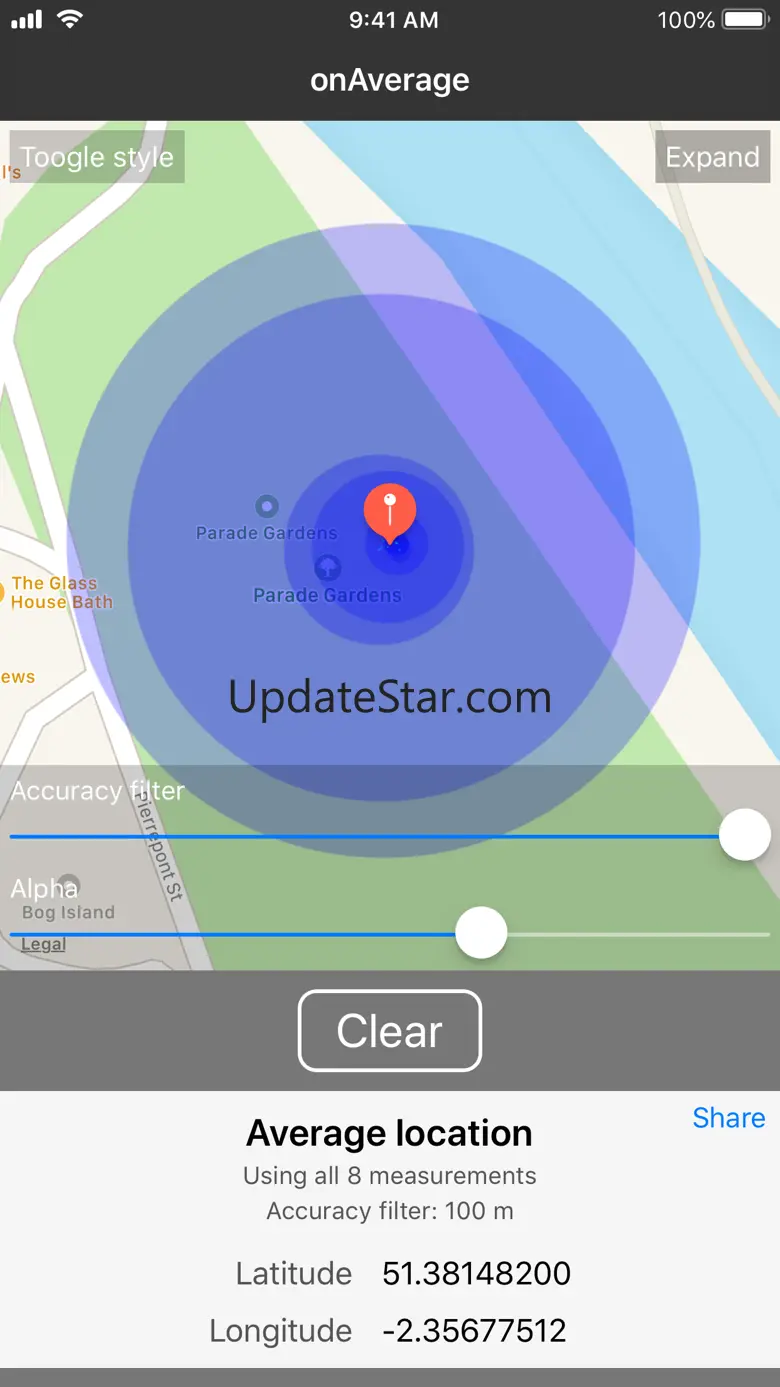 onAverage - GPS Averaging 1.3.0
