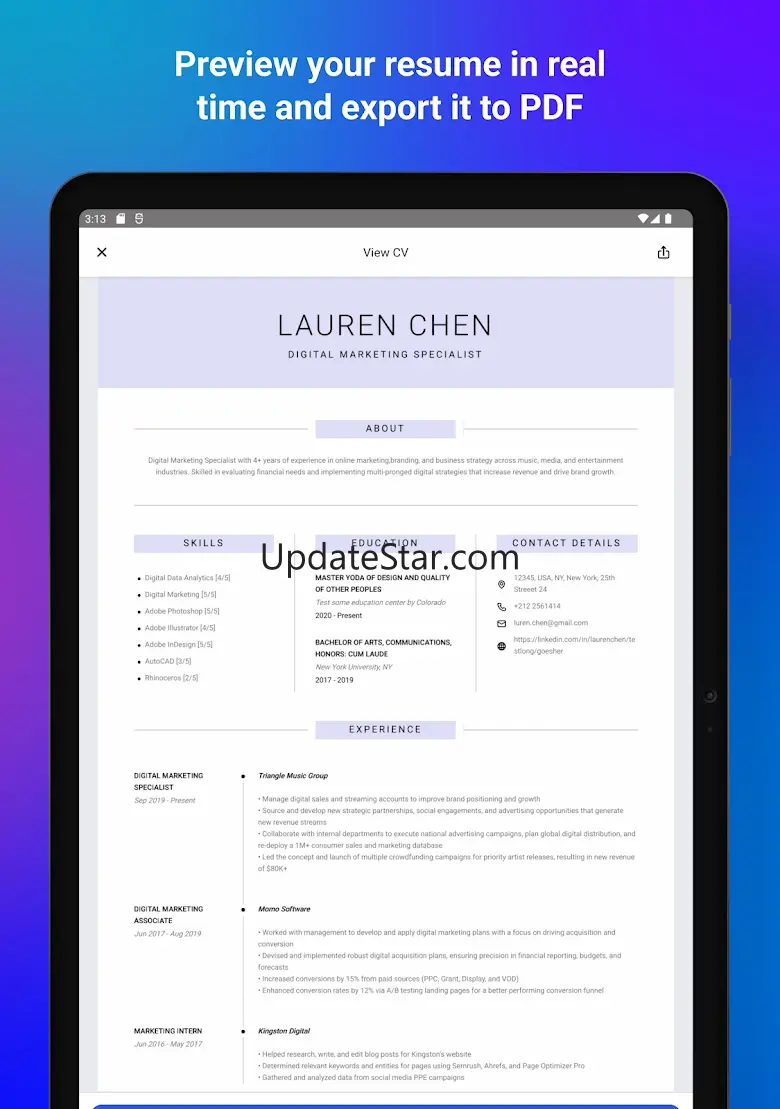 CV Maker: pro resume builder 2.4