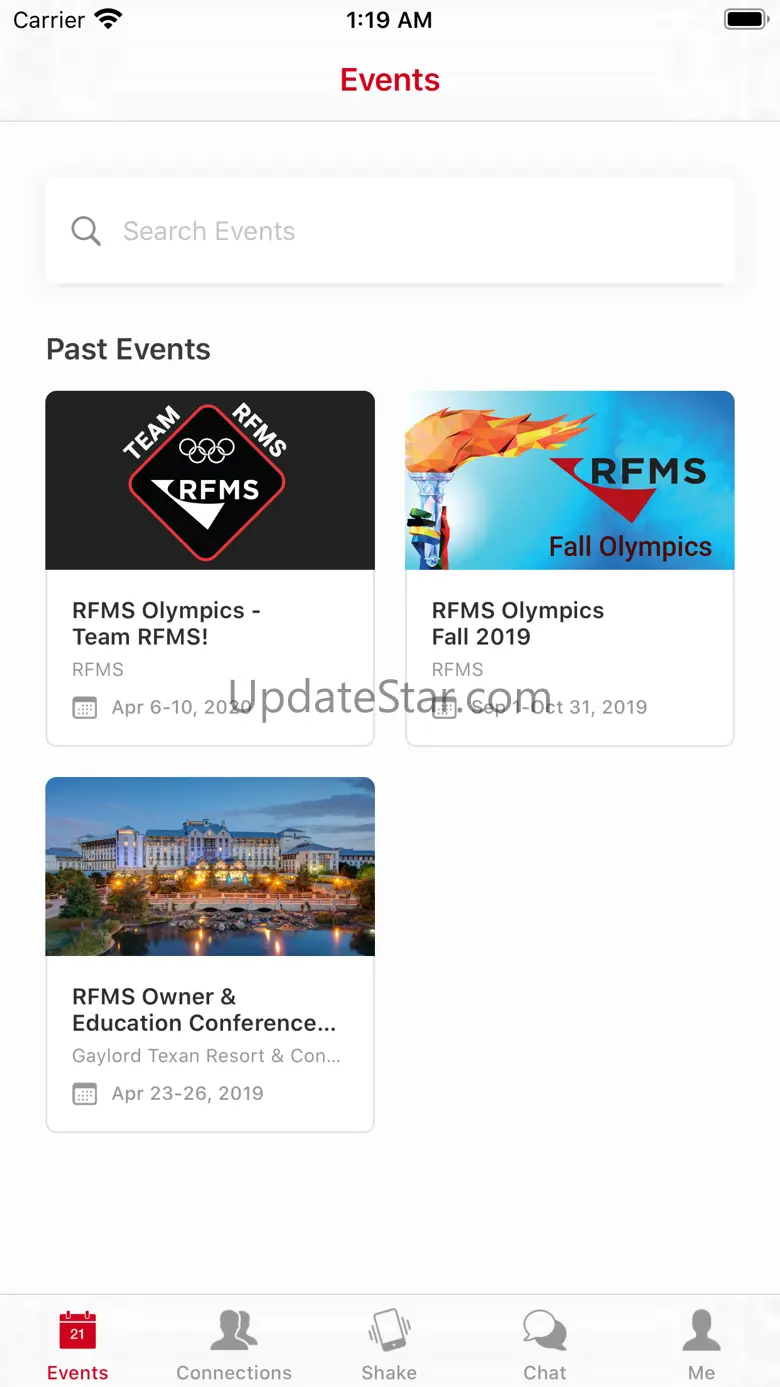 RFMS Events 9.1.0