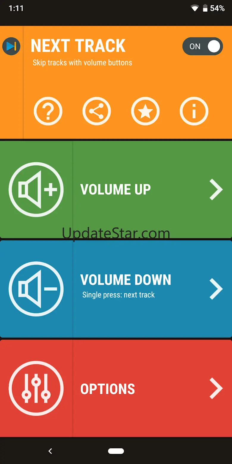 Next Track: Volume button skip 2.09