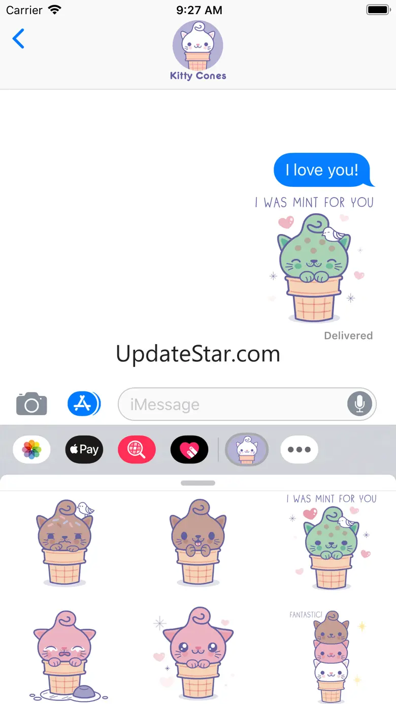 Kitty Cones Animated Stickers 1.2