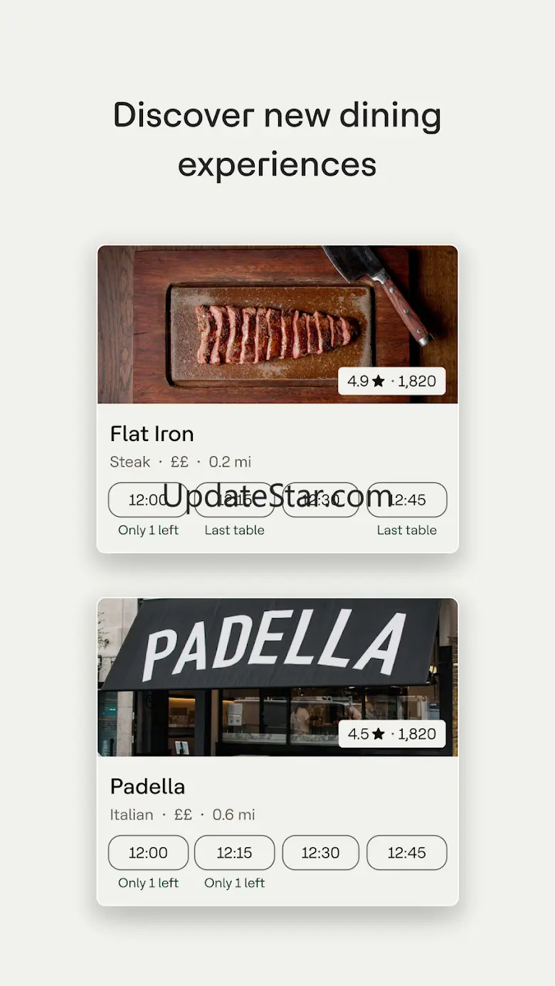 Dojo: Dining Experiences 5.1.0