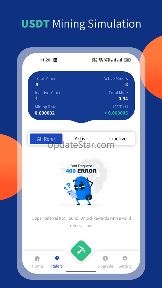 USDT Mining Simulation 1.0