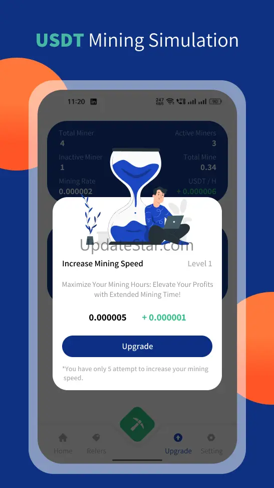 USDT Mining Simulation 1.0
